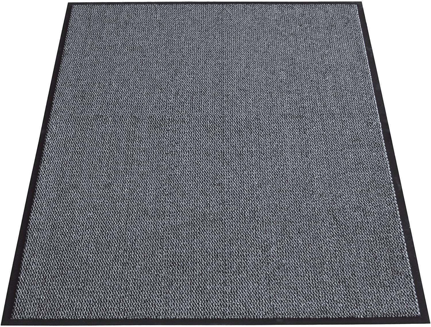 TrendMakers Machine Washable CHARCOAL/BLACK Heavy Quality Non Slip Hard Wearing Barrier Mat/Dirt Trappers. Home Kitchen & Office (50cm x 80cm) — image 1