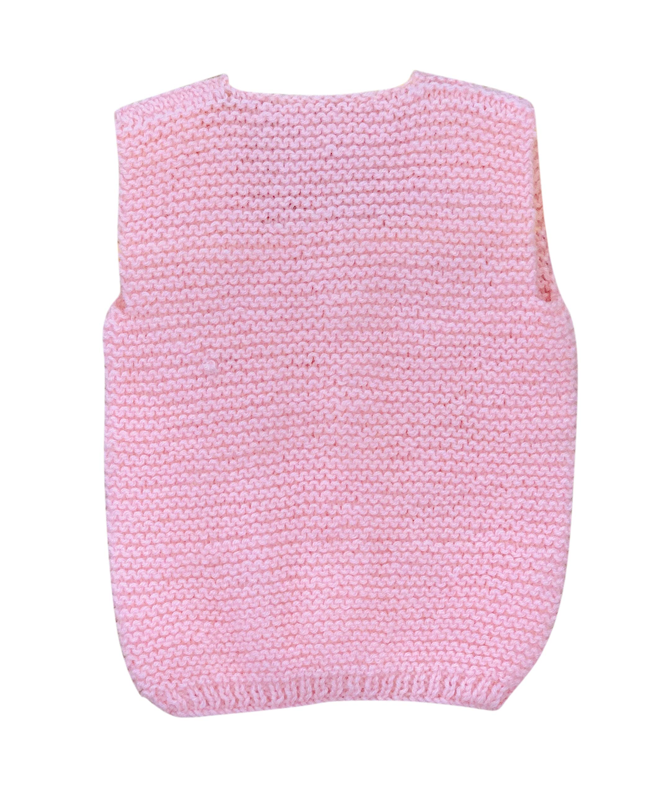 THE LITTLE LOOKERS� Sweater for Baby Half Sleeves (0-3 Months) (Pink & White, Pack of 2) - Image 4 thumbnail