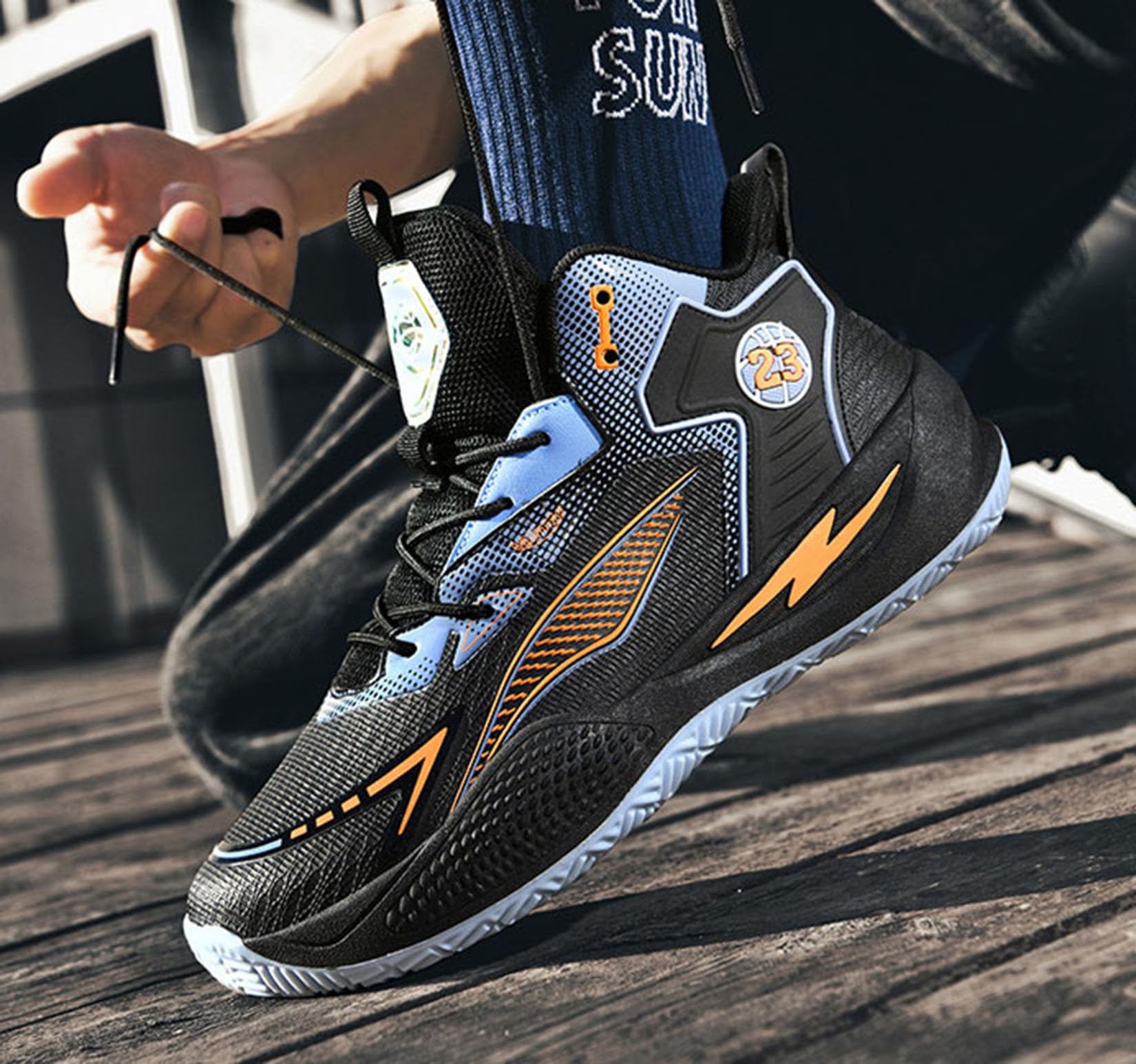 Męskie Buty Do Koszykówki Chłopięce Buty Do Koszykówki Dziewczęce Buty Do Koszykówki Outdoor Buty Sportowe(37 EU, Z04)