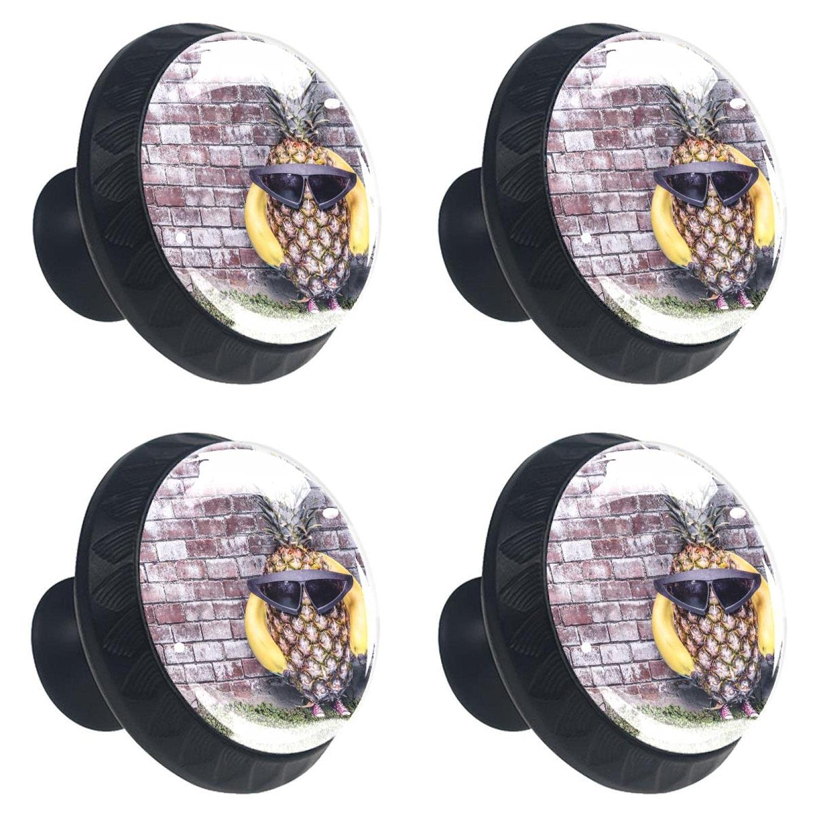 Poignées rondes ananas en verre pour remplacer facilement les boutons de meuble usés