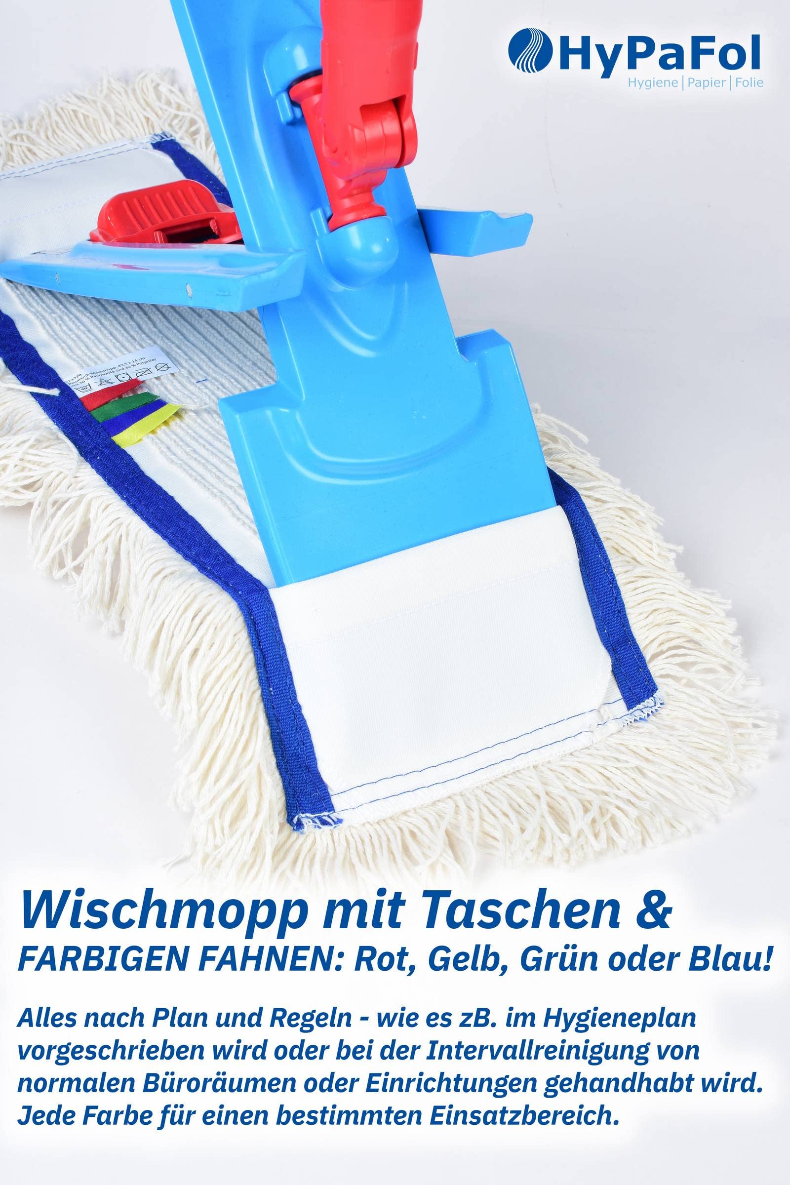 Profi Wischbezug aus Mikrofaser | 40cm Breite | 50er-Pack | für alle Bodenarten und Bodenwischer | Ersatzbezug zur Schmutzaufnahme mittels Wischmopp