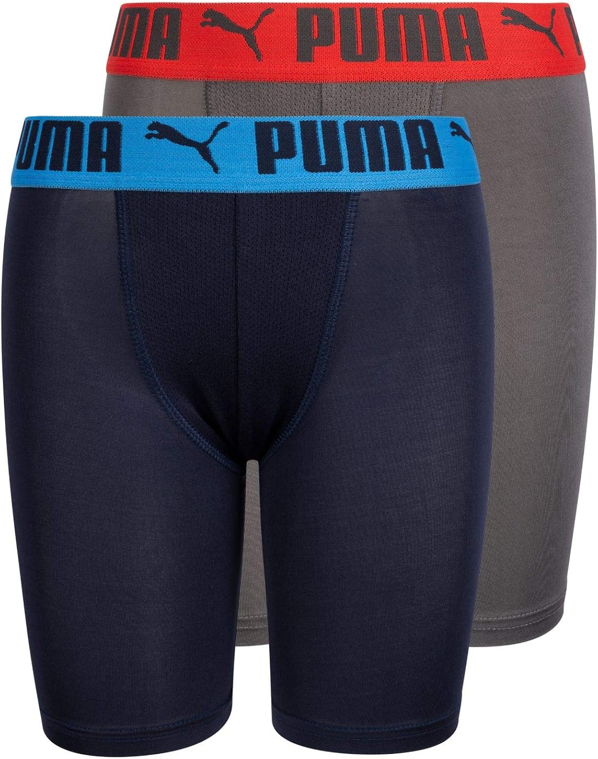 PUMA Boys' Long Leg Performance Boxer Brief Clothing, Shoes & Jewelry