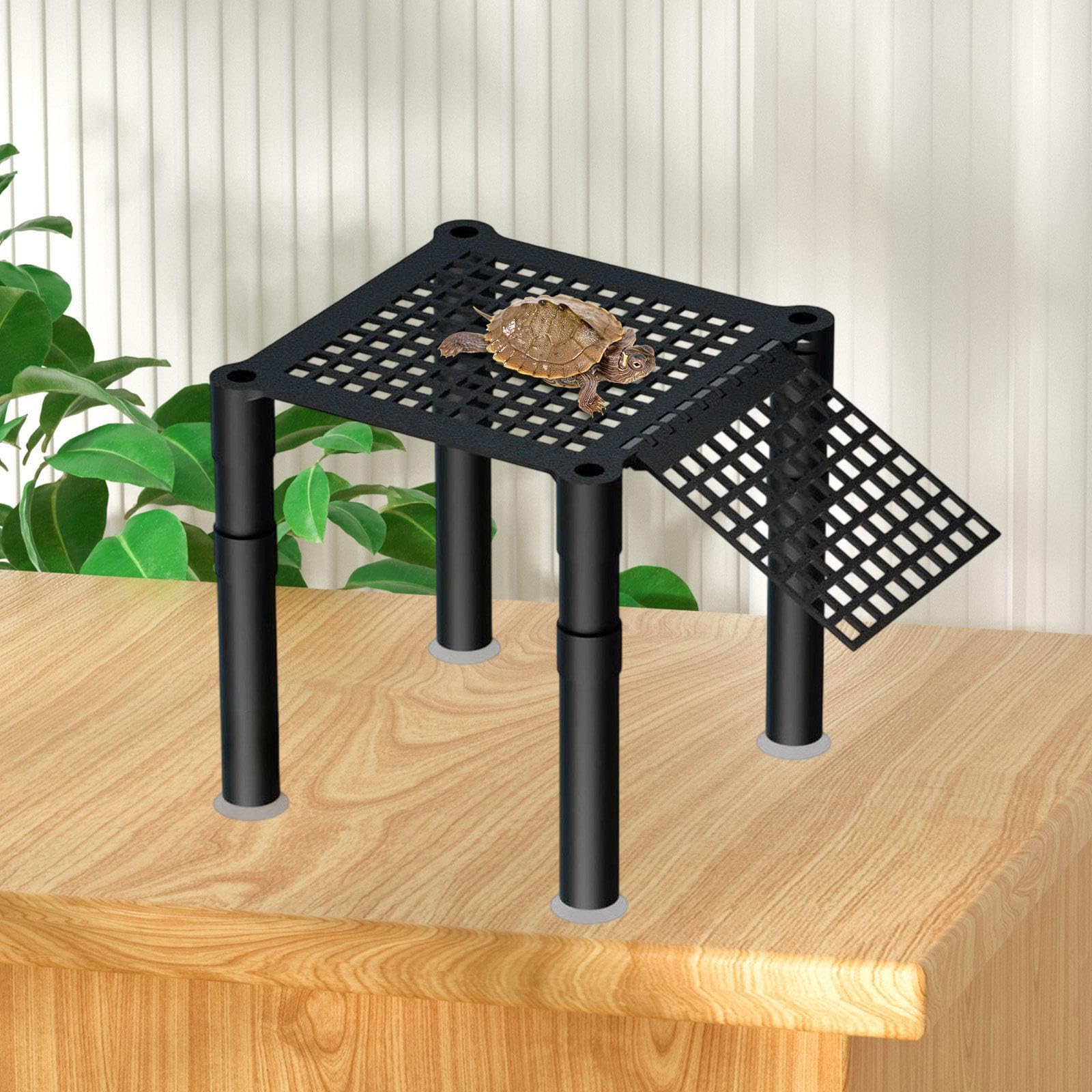 bnf® Turtle Basking Platform Aquatic Reptile Ramp Dock Unique Stable Resting Area with Connecting Rod-picture-34