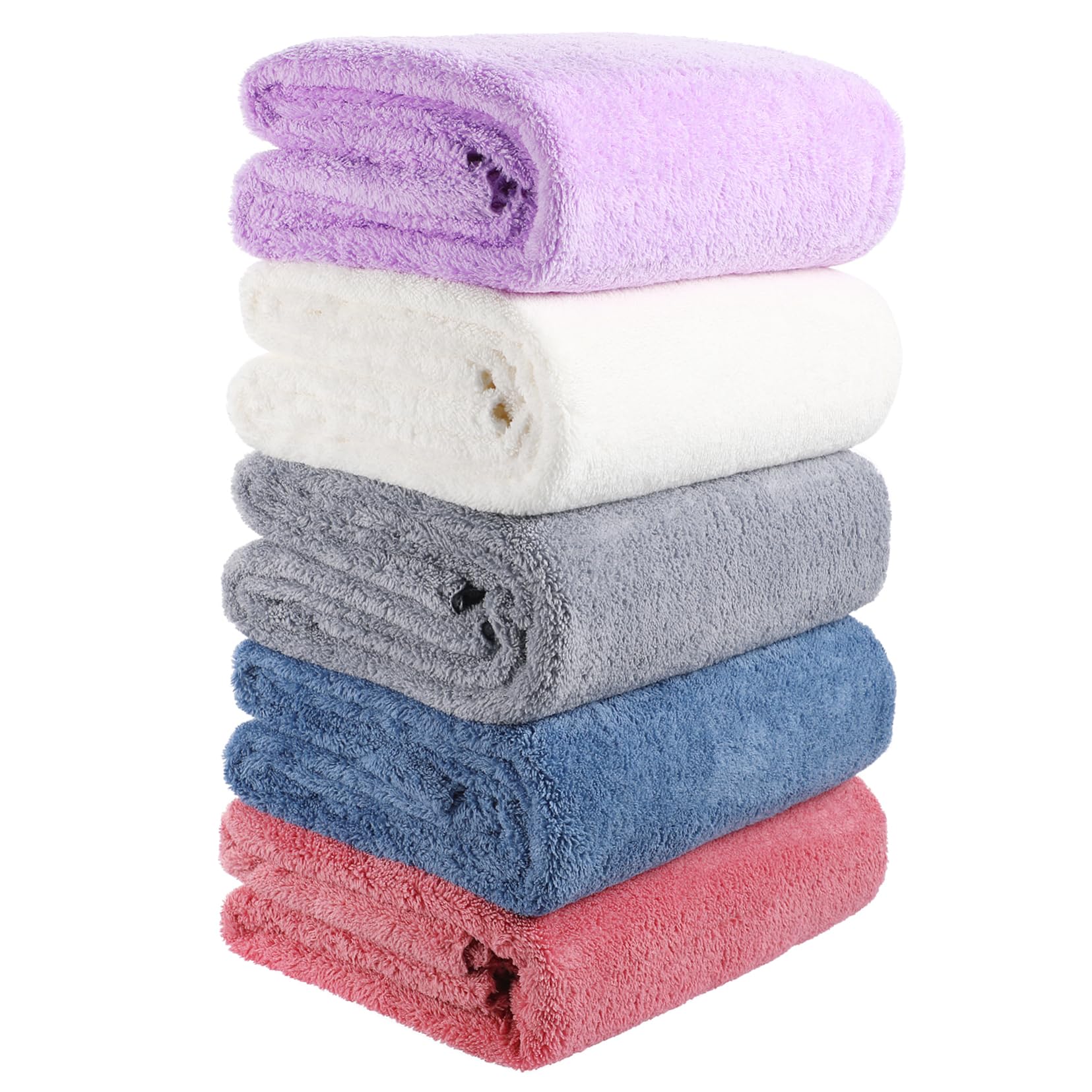 Serviette de bain microfibre pour le spa et le sport en lot de 5 draps de douche XXL dentelle