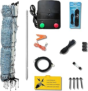 10 Goat Fence Ideas for Safe and Functional Backyards 109 Starkline All-Purpose Sheep and Goat Netting AC Electric Fence Kit - 42