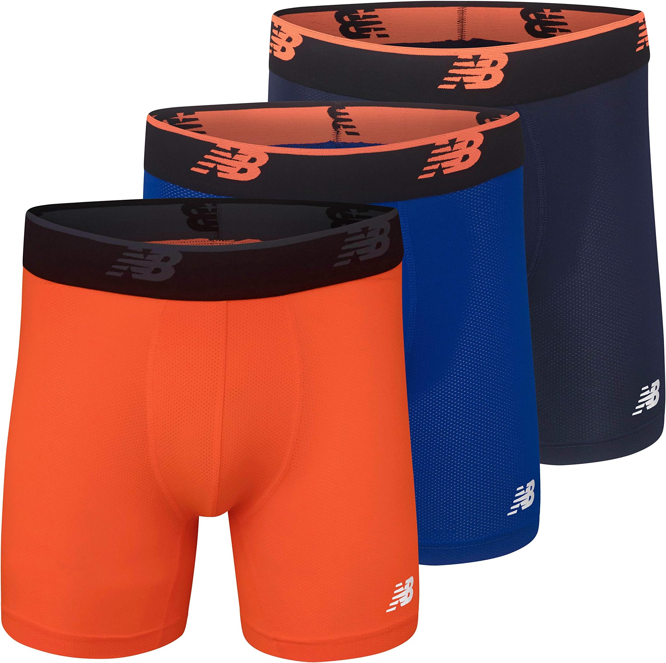 new balanceMen's Mesh 6" No Fly Boxer (3-Pack)