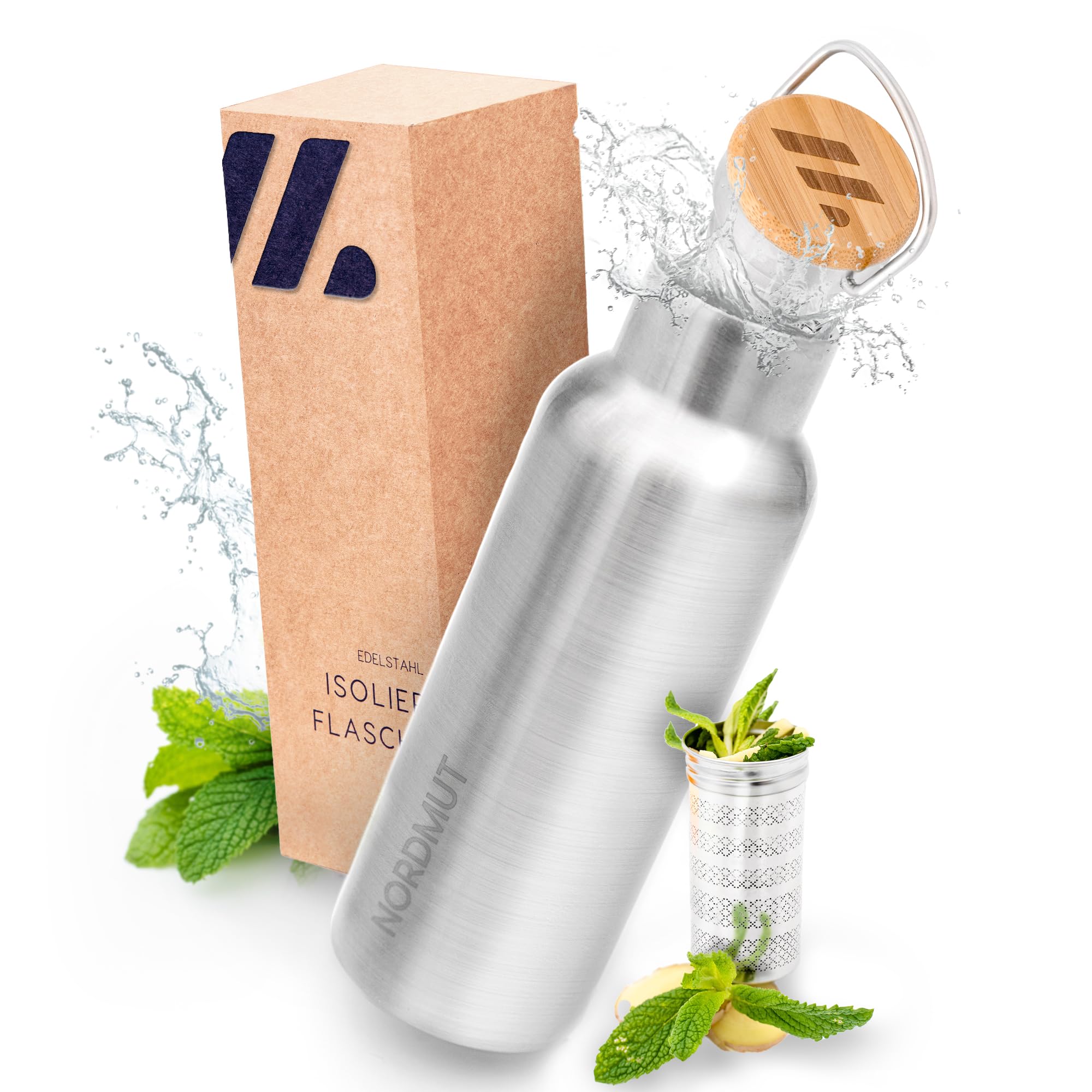 Thermosflasche mit Teesieb