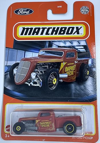 Matchbox - Ford Pickup '35 - Imprimación roja/marrón - 85/100