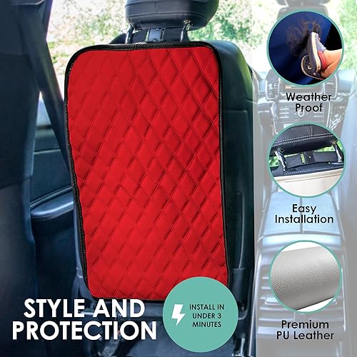 Miniatura 22 de FH Group Neosupreme - Cojines de asiento para automóvil, ajuste universal, cojín para asiento trasero de automóvil con respaldo de silicona Gris