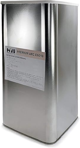 Miniatura 4 de Barra de electrodos de soldadura de caña Stick E6010 de 1/8" de 50 lb de lata de acero (E6010 1/8")