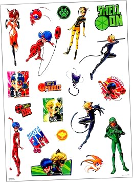 Miraculous Ladybug and Cat Noir - Activity Bundle - Miraculous Ladybug Stickers, Coloring Book, 2-Sided Door Hanger