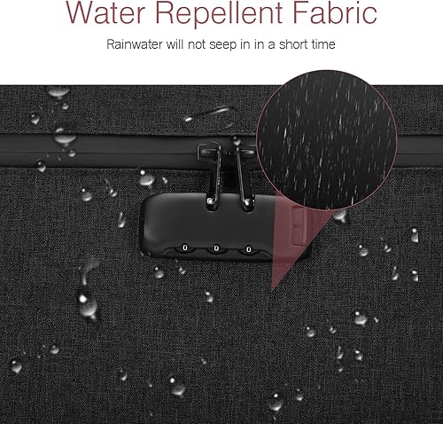 Miniatura 2 de LOFICOPER Bolsa de dinero con cerradura, bolsa de dinero con cerradura, bolsa de documentos impermeable con cremallera, bolsa de accesorios de