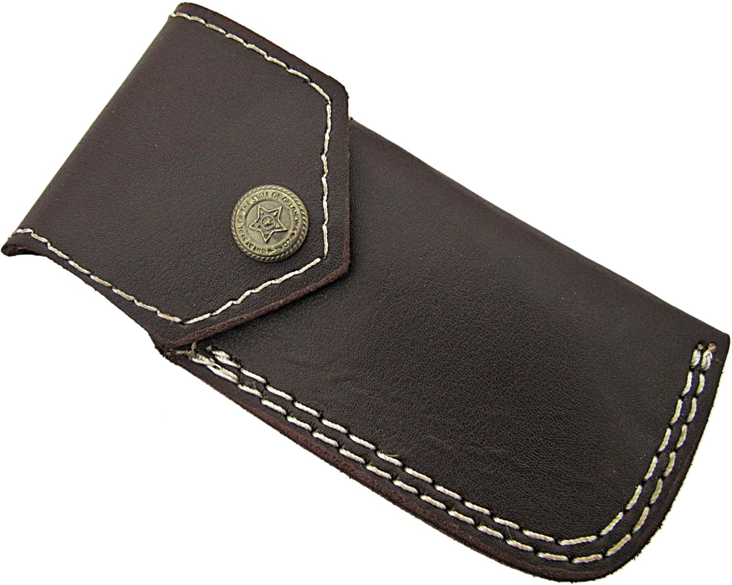 Poshland FNS-955 Custom Handmade Damascus Steel Folding Knife - wooden Handle with Damascus Steel and Brass Inlay