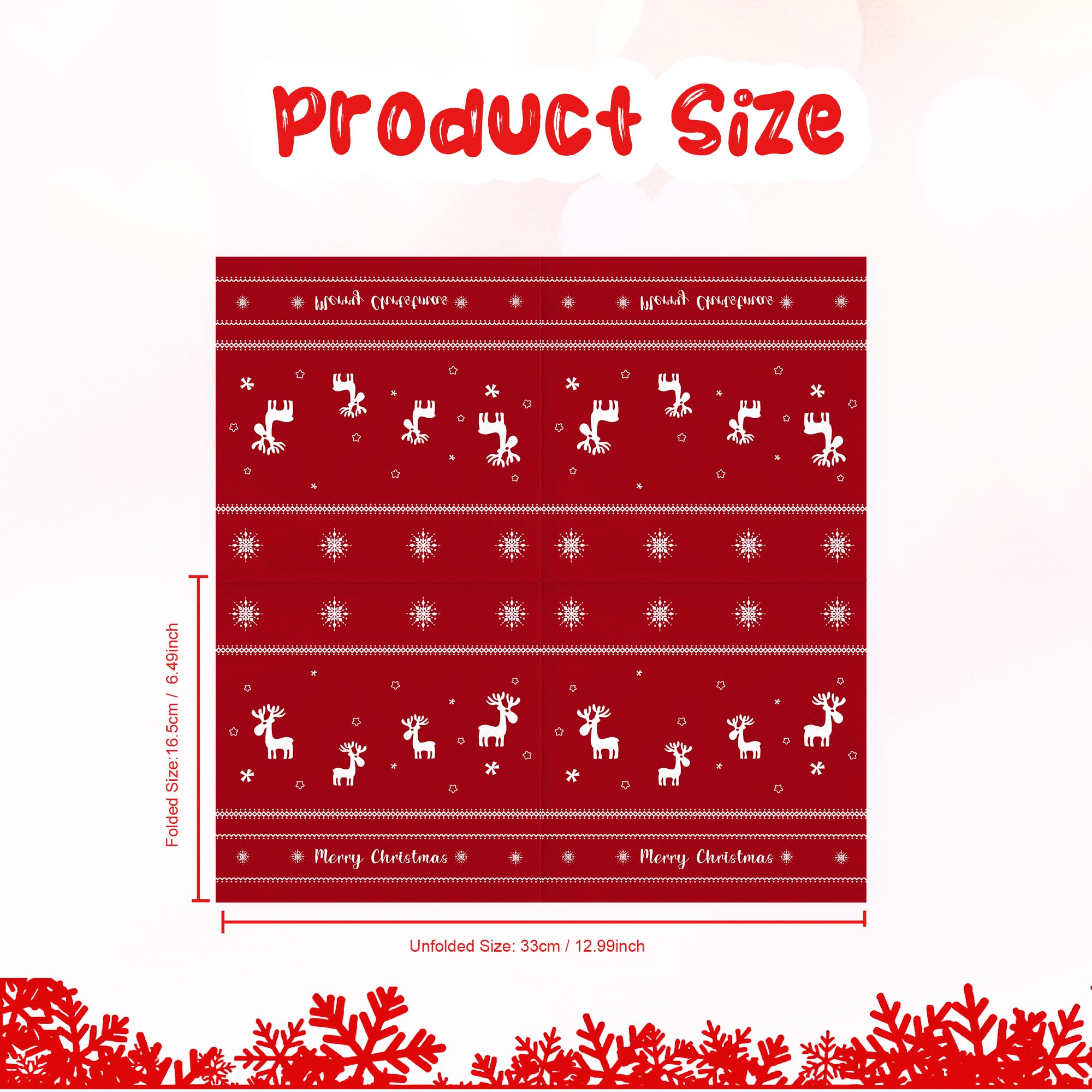 Servetten Kerst/Winter - Het brocante huis