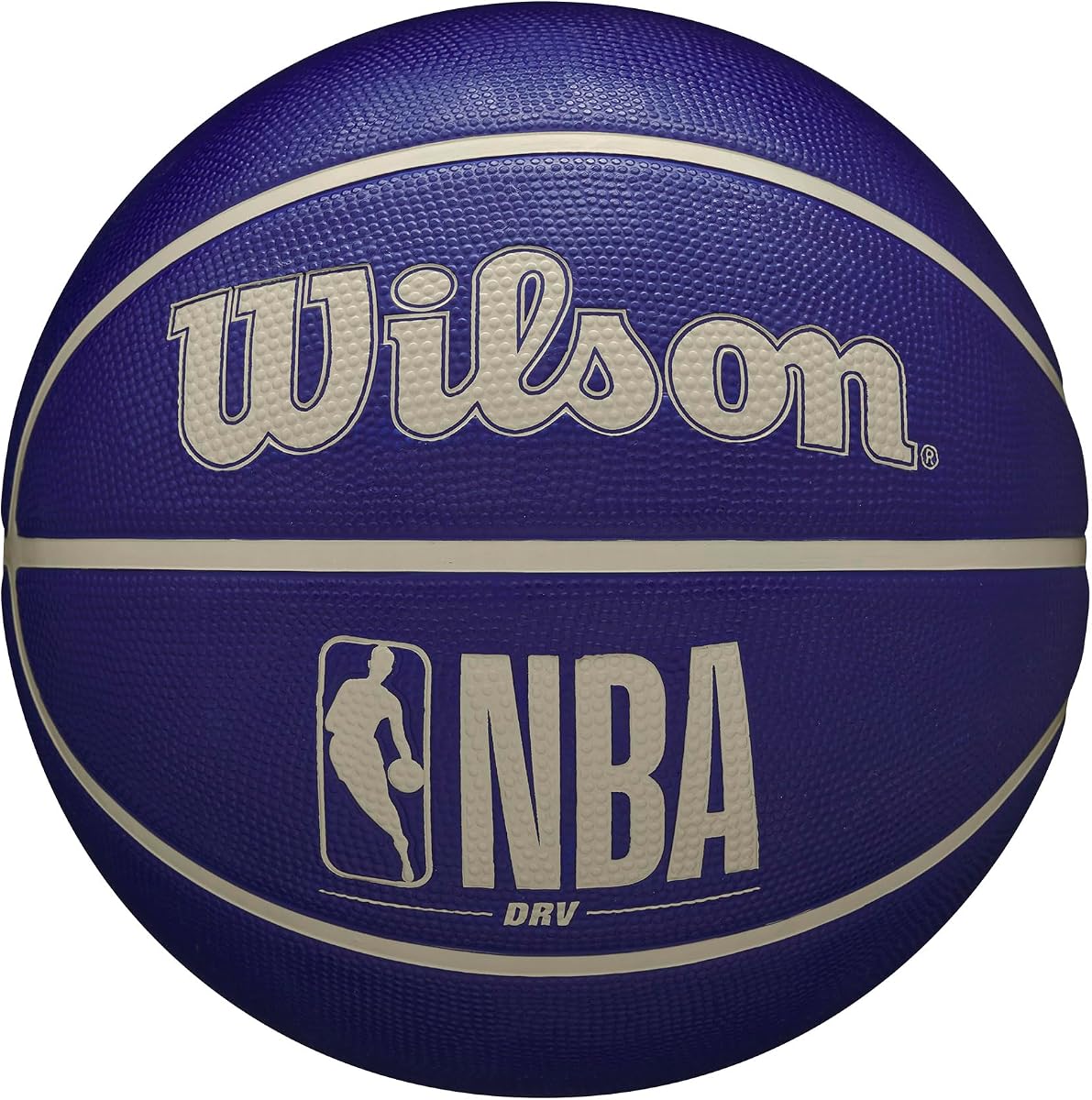 WILSON NBA DRV Baloncesto para exteriores - Índigo/Beige, tamaño 5-27.5"