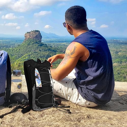 Miniatura 5 de Healifty Insulated Hiking Hydration Backpack with Large Capacity Water Bladder Dual Shoulder Straps for Comfortable Outdoor Running Climbing Cycling