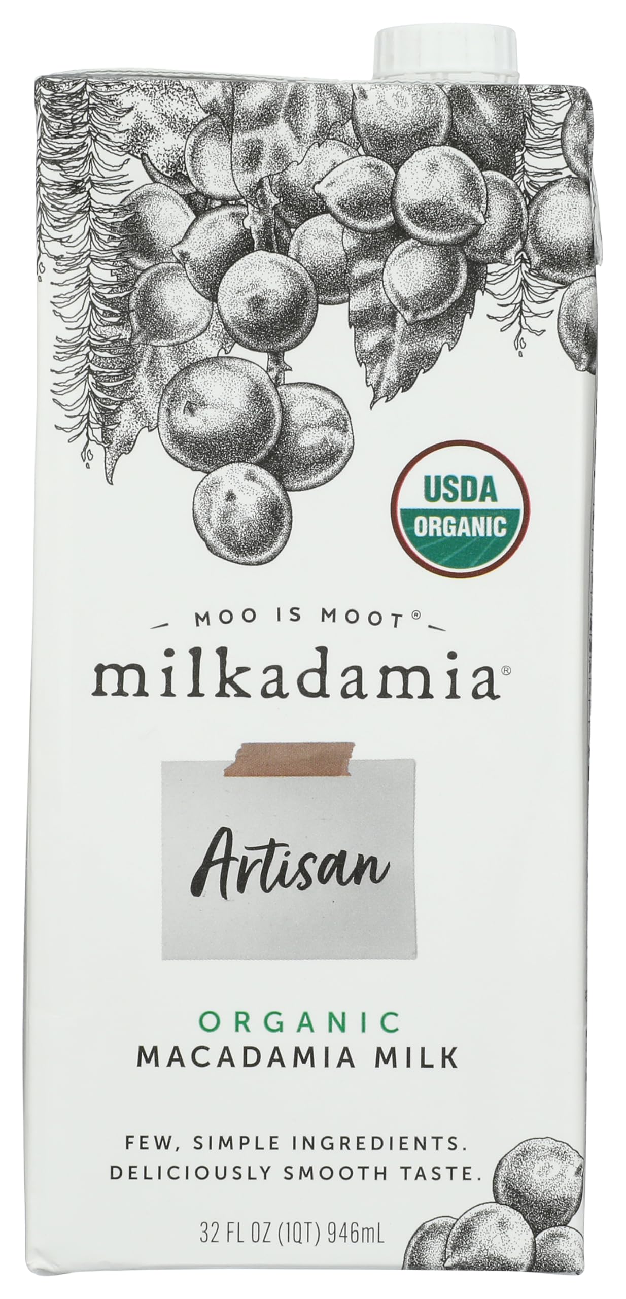 Milkadamia Organic Artisan Macadamia Milk 32 FO