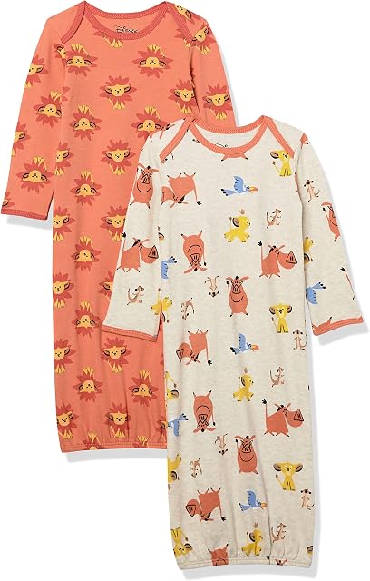 Amazon Essentials Disney | Star Wars Unisex Babies' Toddler Kids Sleeper Gowns, Pack of 2