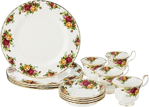 Royal Doulton Royal Albert Old Country Roses - Juego de vajilla de 12 piezas multicolor Royal Doulton Royal Albert Old Country Roses - Juego de vajilla de 12 piezas multicolor
