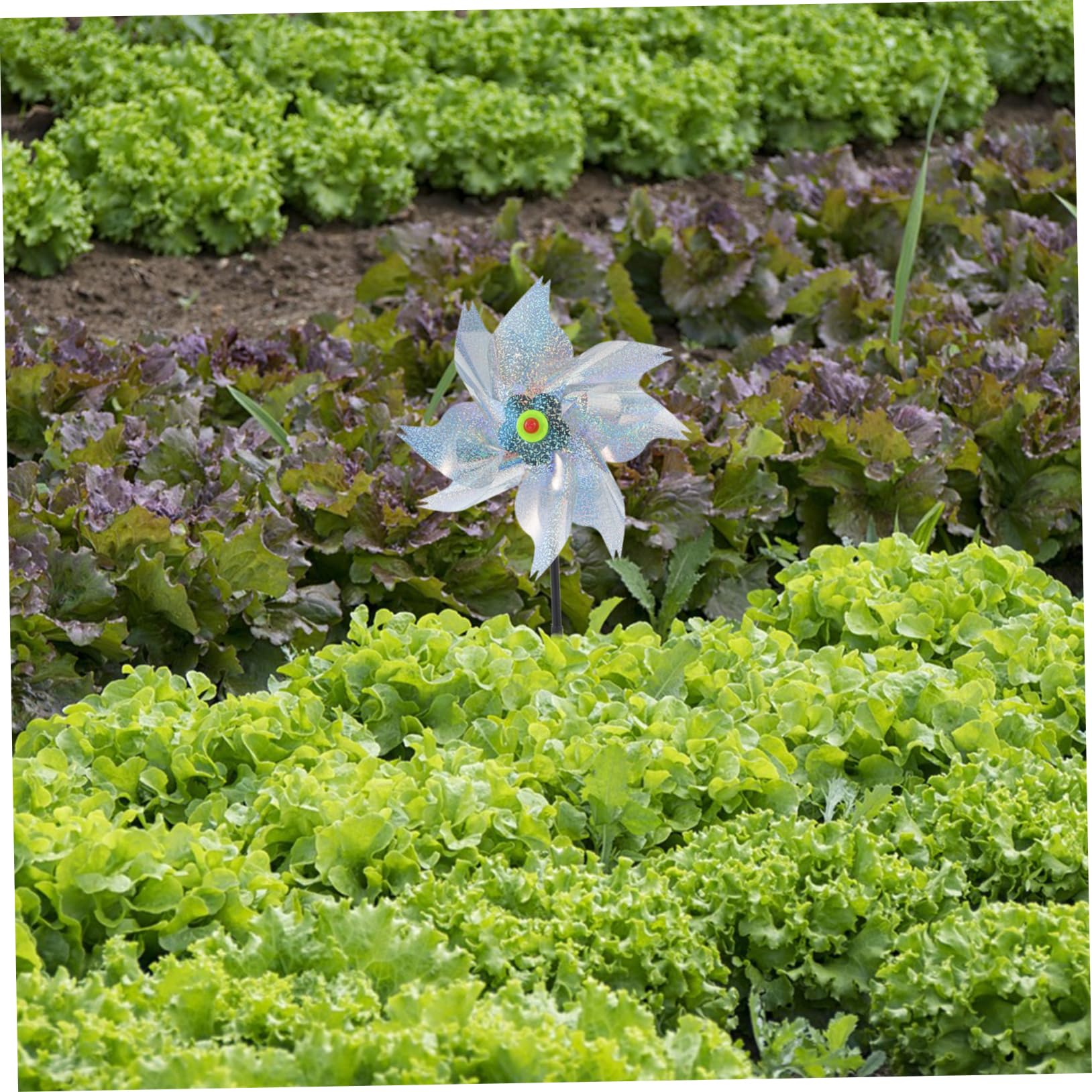 Gatuida 6pezzi Decorative Windmills for Outdoor Use Bird Pinwheels for Gardens Fishponds Orchards Easy to Assemble And