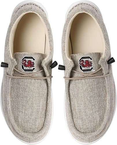 Miniatura 83 de FOCO Men's NCAA College Team Logo Lightweight Loafers Lace Up Cotton Knit Shoes