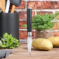 Vista 4 de Cuchillo de pelar y pico de pájaro Babish – Cuchillo de cocina de acero alemán de alto carbono 1.4116 – Herramienta de pelado y pelado de precisión