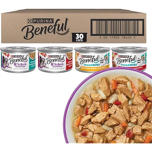Purina Beneful Wet Dog Food Variety Pack, Incredibites & Medleys - (30) 3 oz. Cans