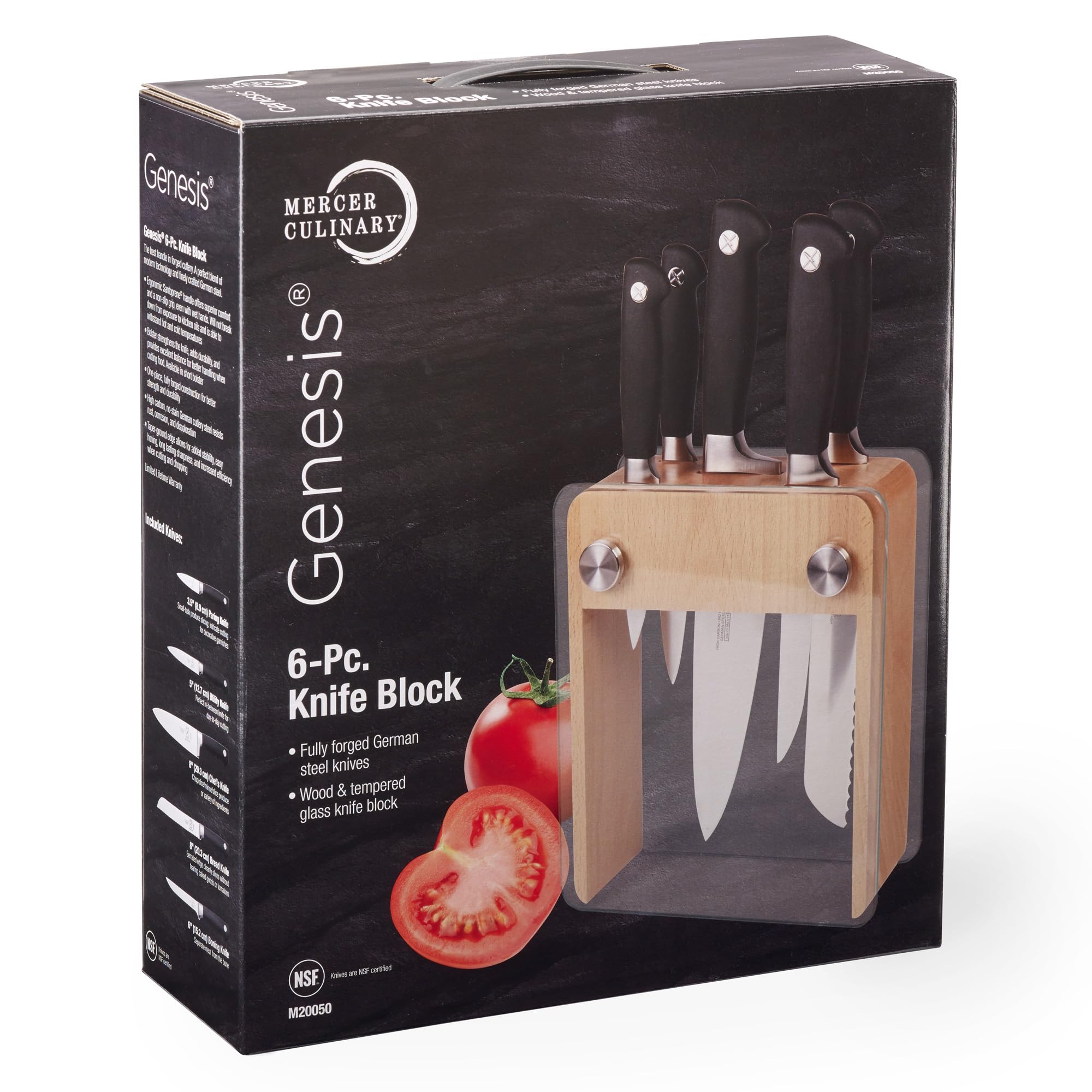 Amazon.com: Mercer Culinary M20050 Genesis 6-Piece Wood / Glass