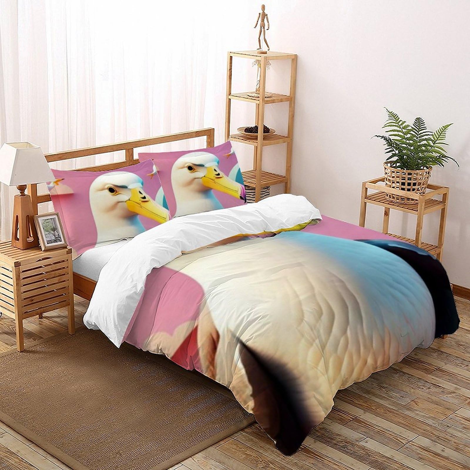 Housse de couette King microfibre animaux 3D : finis les lits froissés