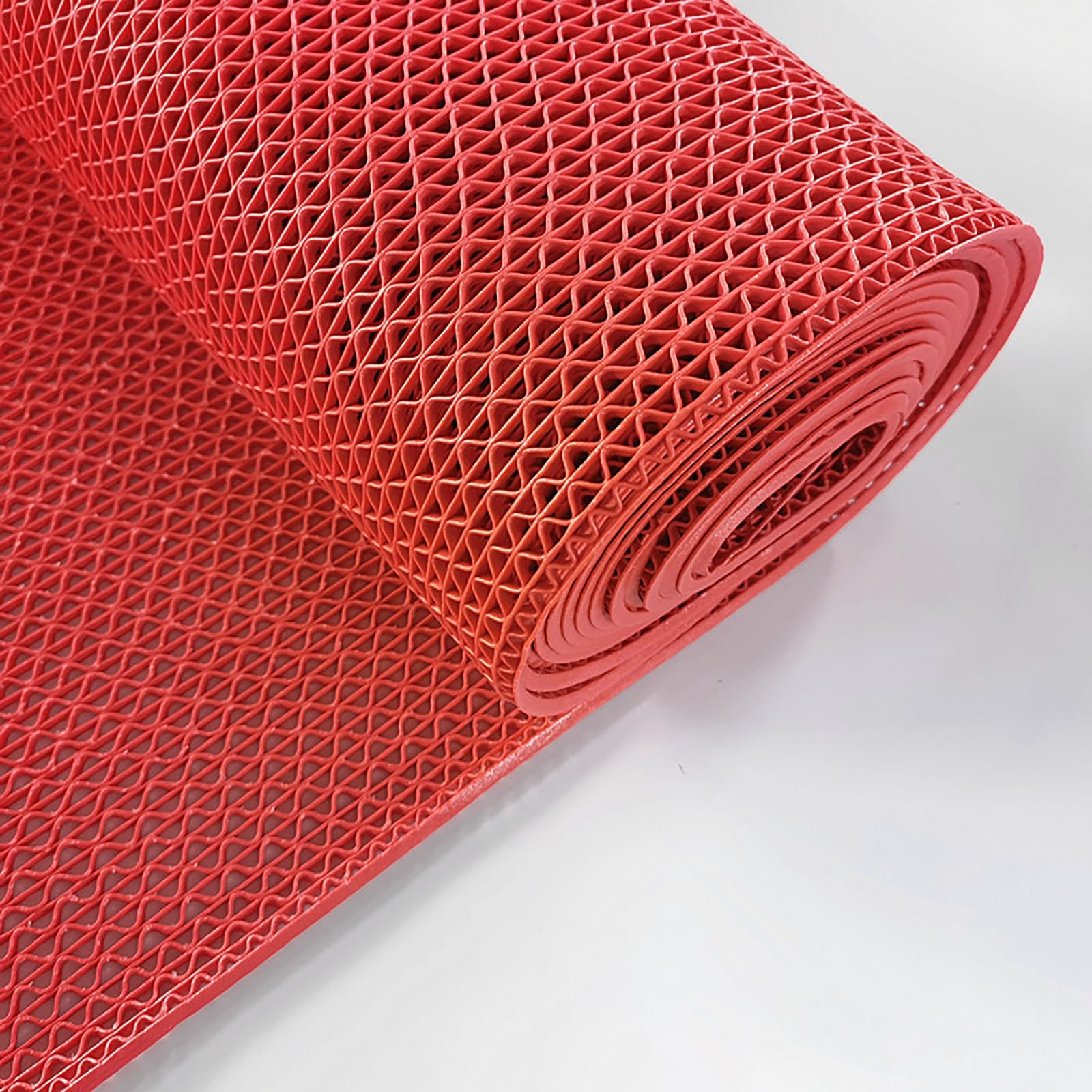 Wielofunkcyjna antypoślizgowa mata gumowa z PCW, filtrowanie wody podłogi gimnastyczne, konfigurowalny rozmiar, antypoślizgowy uchwyt, czerwona, 500 x 120 cm - idealna do użytku domowego i na siłownię