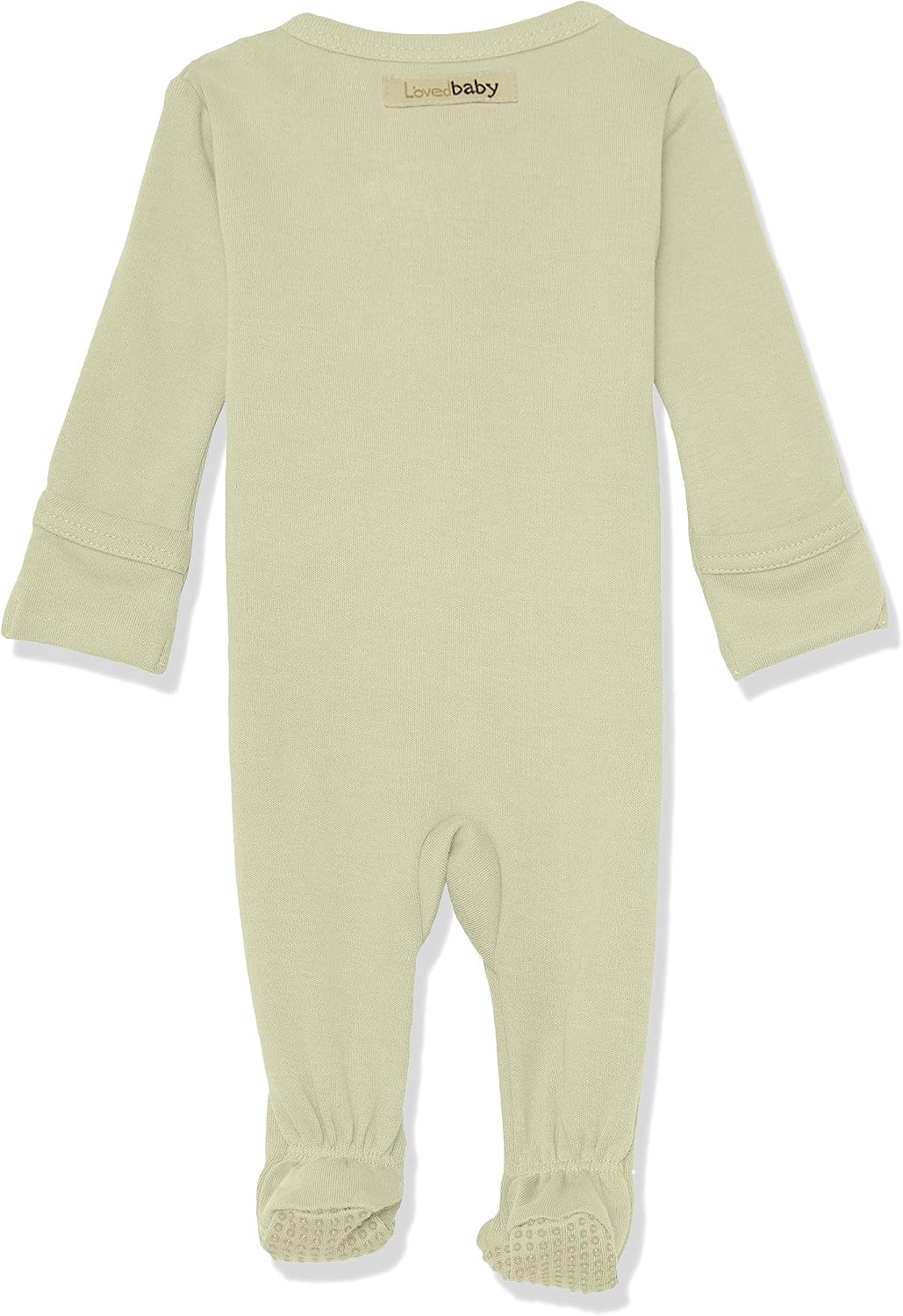 Organic 2-Way Zipper Footie in Stone