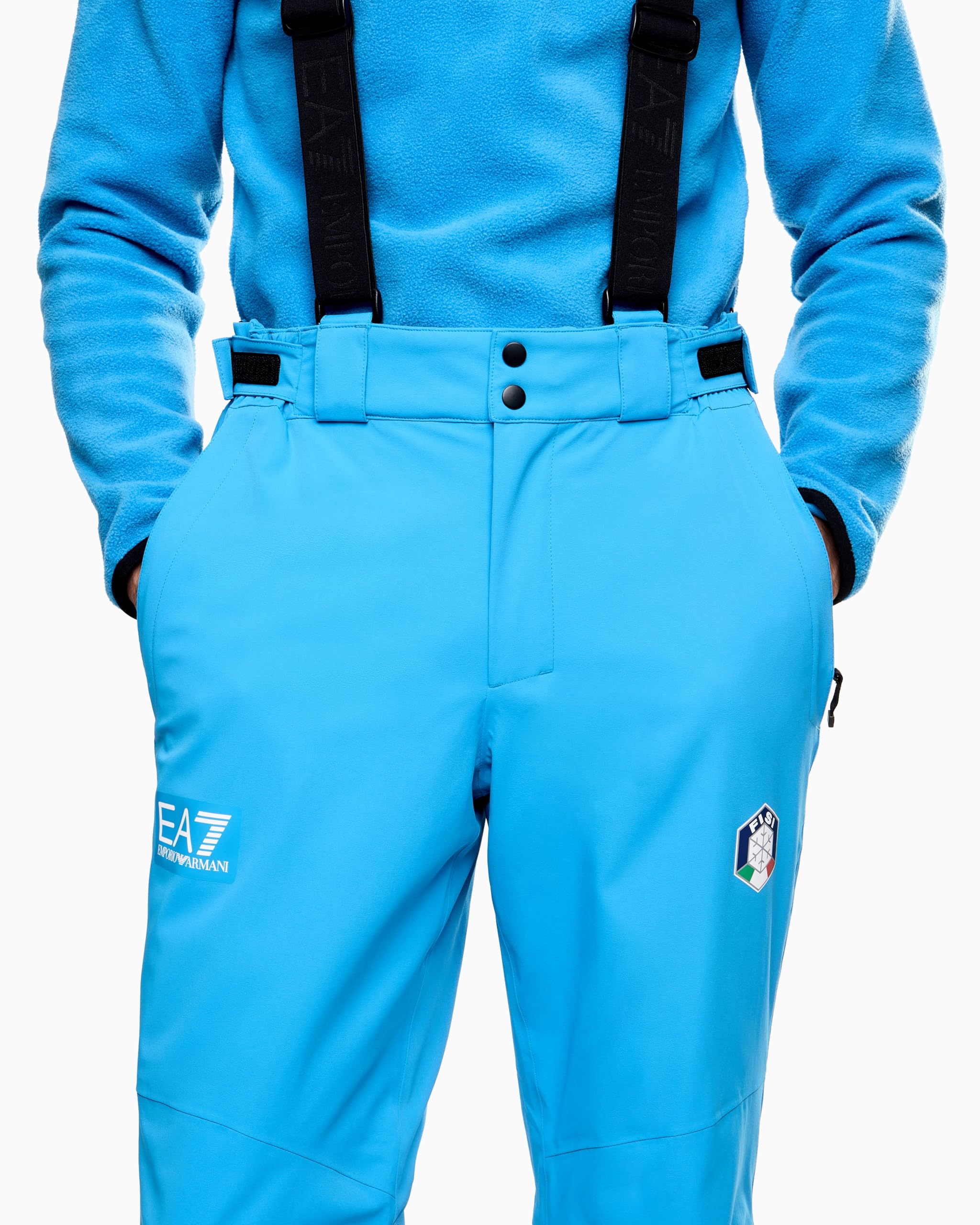 Emporio Armani EA7 Pantaloni da Sci Collezione Fisi in Tessuto Tecnico PROTECTUM7 ed Imbottitura in STRATUM7, 7M002633