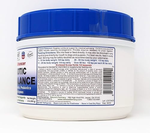 Miniatura 6 de Dogzymes Probiótico Balance Diario 5 mil millones de enzimas CFU Base Orgánica de Suero