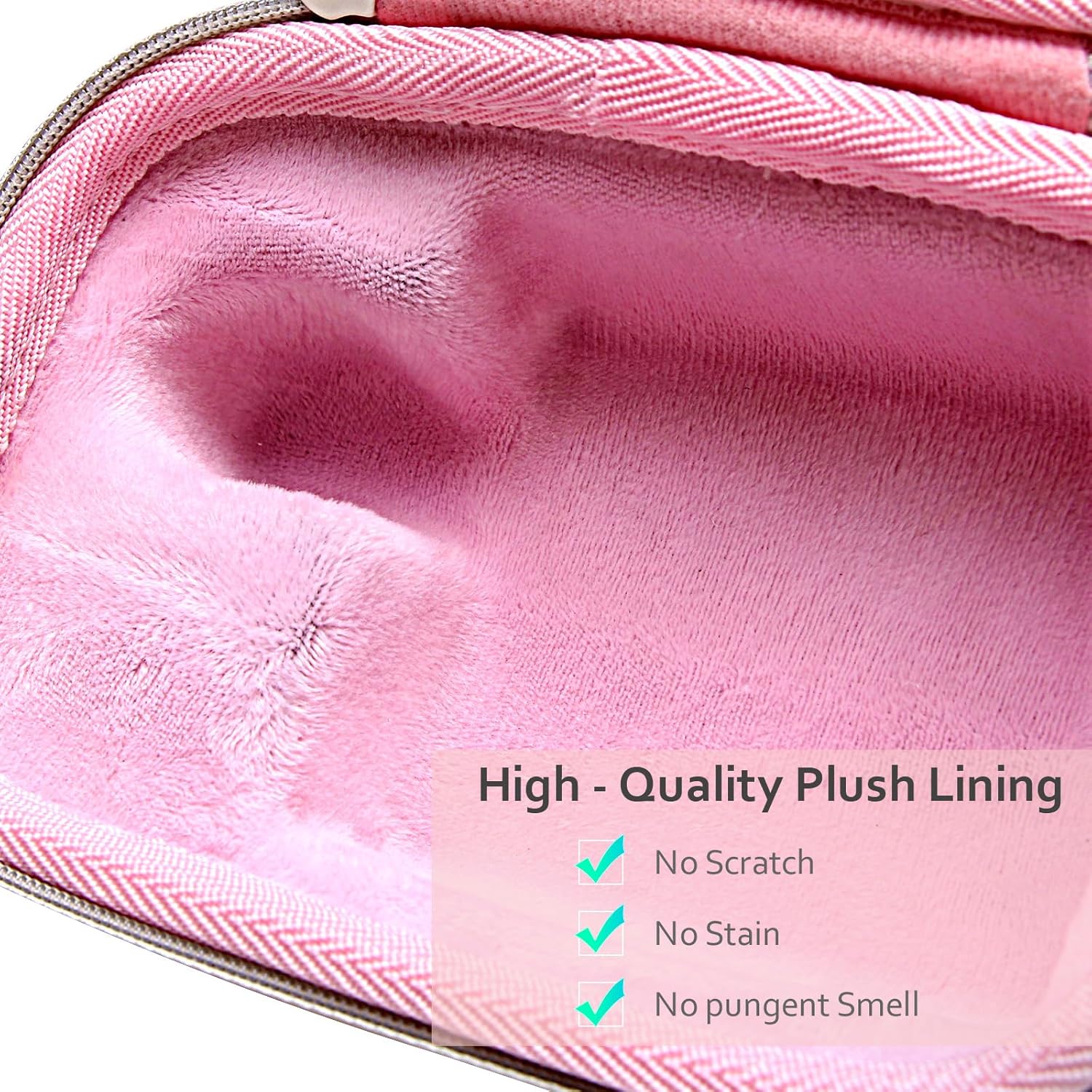 XANAD Hard Case for JBL Go3 / Go 3 Eco Portable Wireless Bluetooth Speaker - Travel Protective Carrying Storage Case Bag(Pink) - Image 3