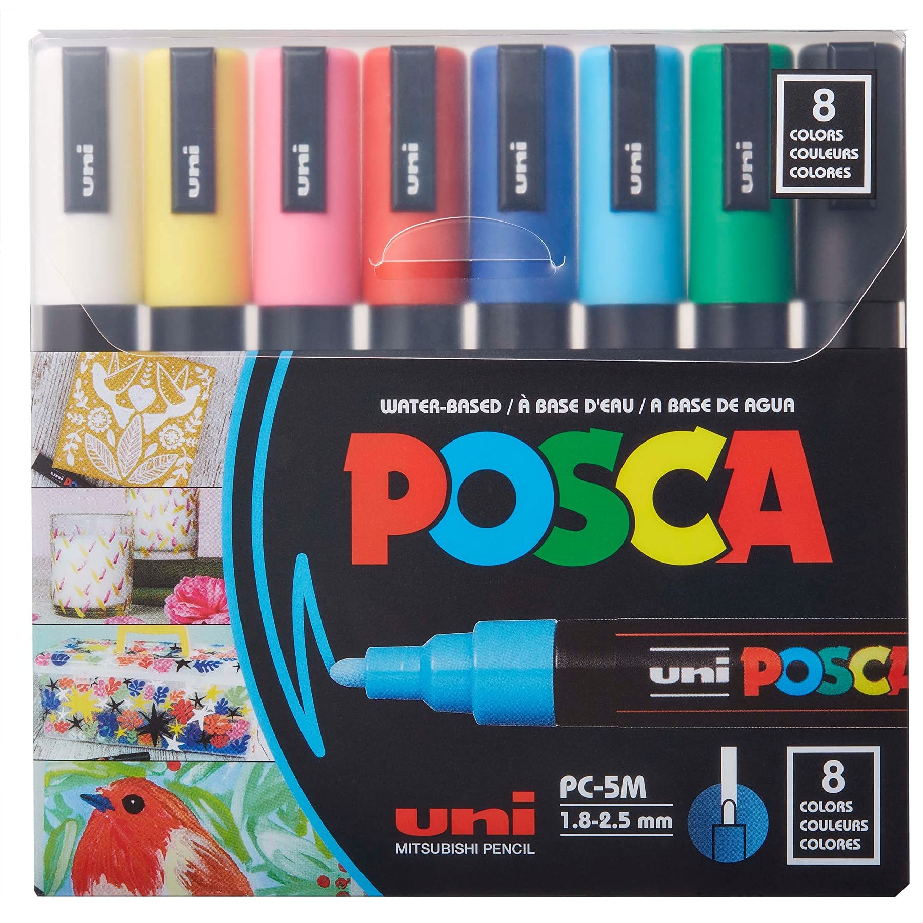 8-Color Paint Marker Set, PC-5M Medium