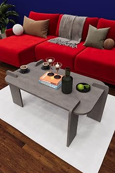 Modern Orta Sehpa%100 MDF Dekoratif  ok Ama l  Orta Zigon Sehpa OS04 RETRO GR