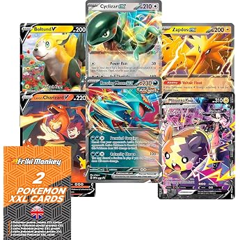 Pok mon Jumbo XXL Cards - 2 Pack Giant GX VMAX Mega V Original