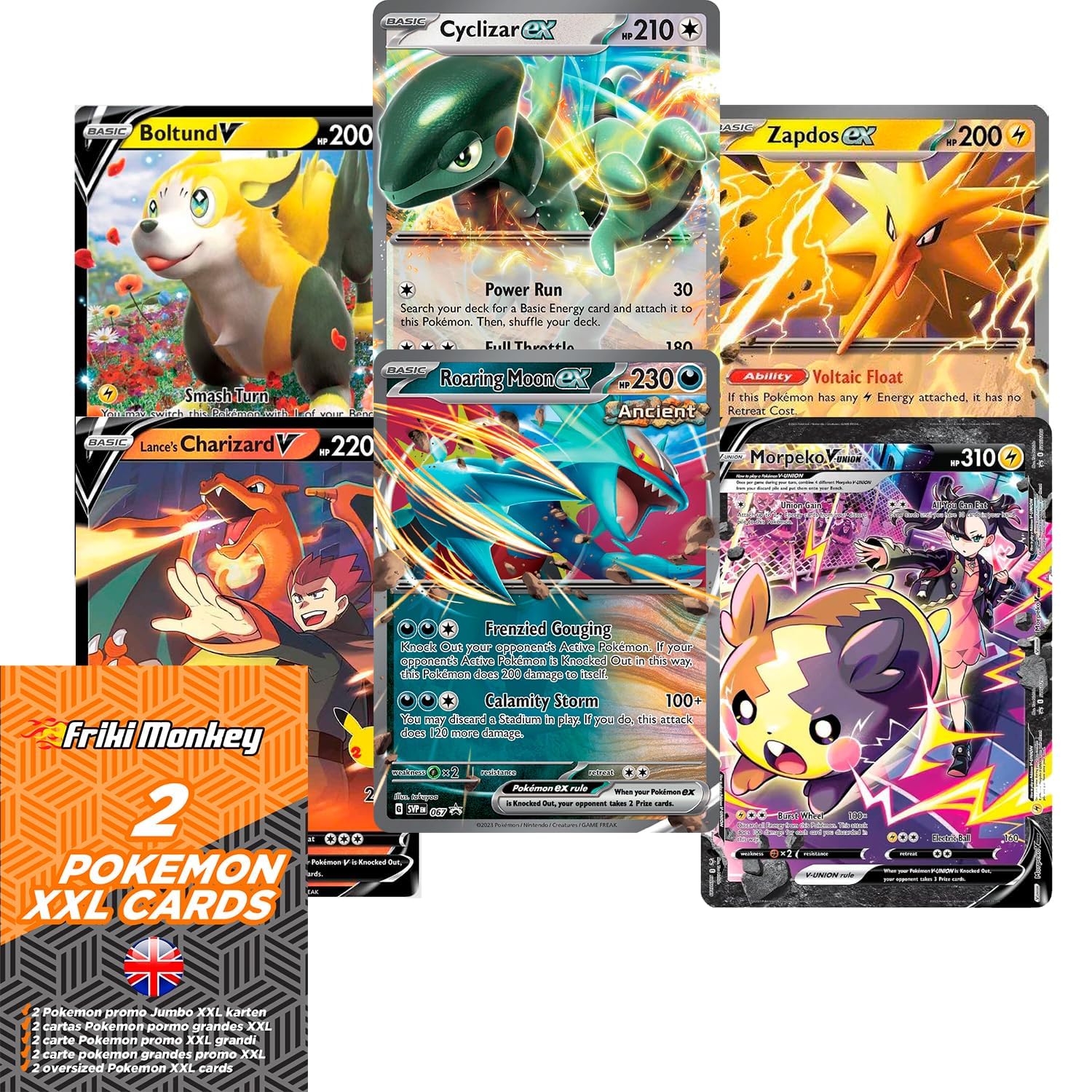 Pokemon Jumbo XXL Cards - 2-Pack Giant GX VMAX Mega V Cards