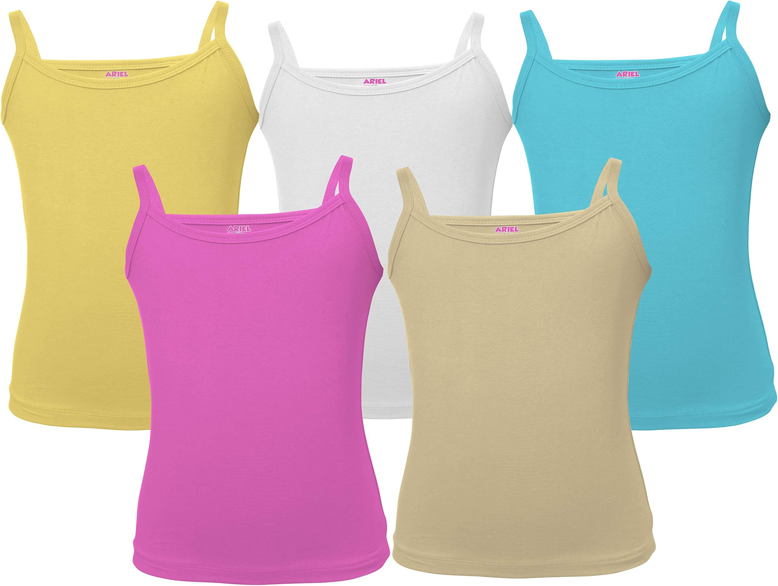 ARIEL Girls Cotton Full Slip (Pack of 5)