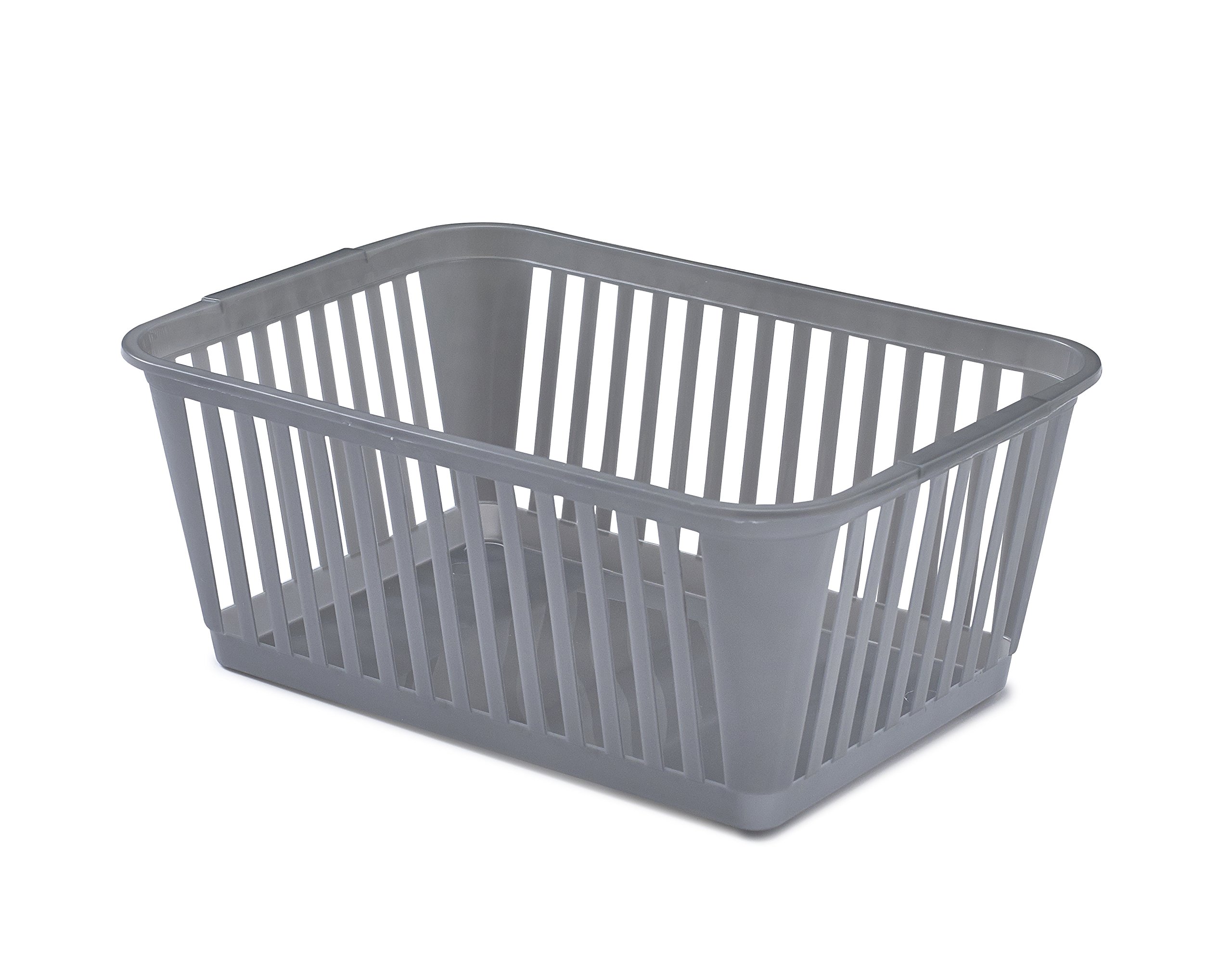 Whitefurze Handy Basket, Silver, 37 cm