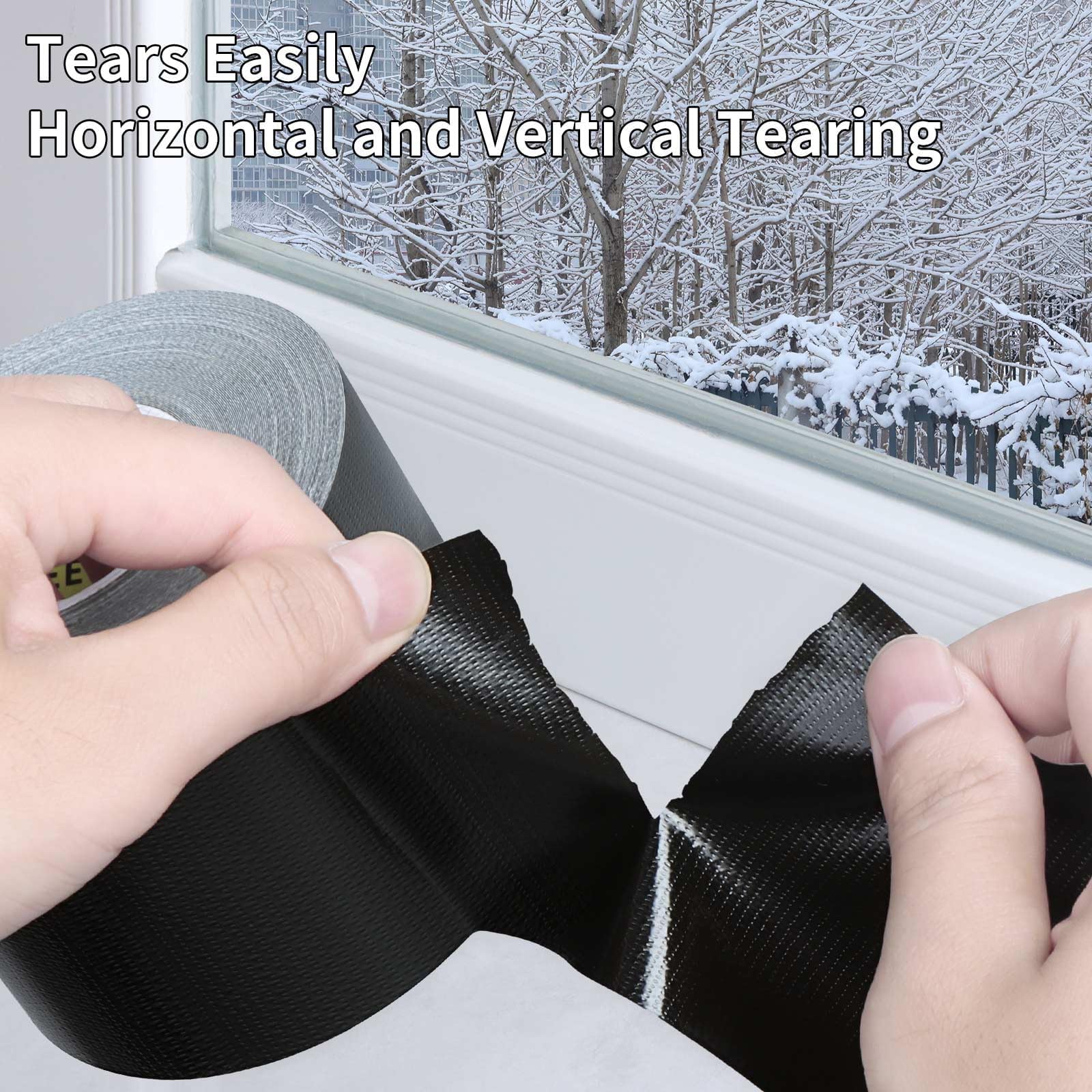 5x Duct Gaffa Tape 48mm X 10m Black Adhesive Cloth PRO Race Sealing Duck | BIG W