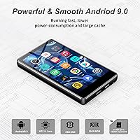 Vista 5 de Reproductor de MP3 de 80 GB con Bluetooth y WiFi: reproductor de música SWOFY M503Pro Mp3 y MP4