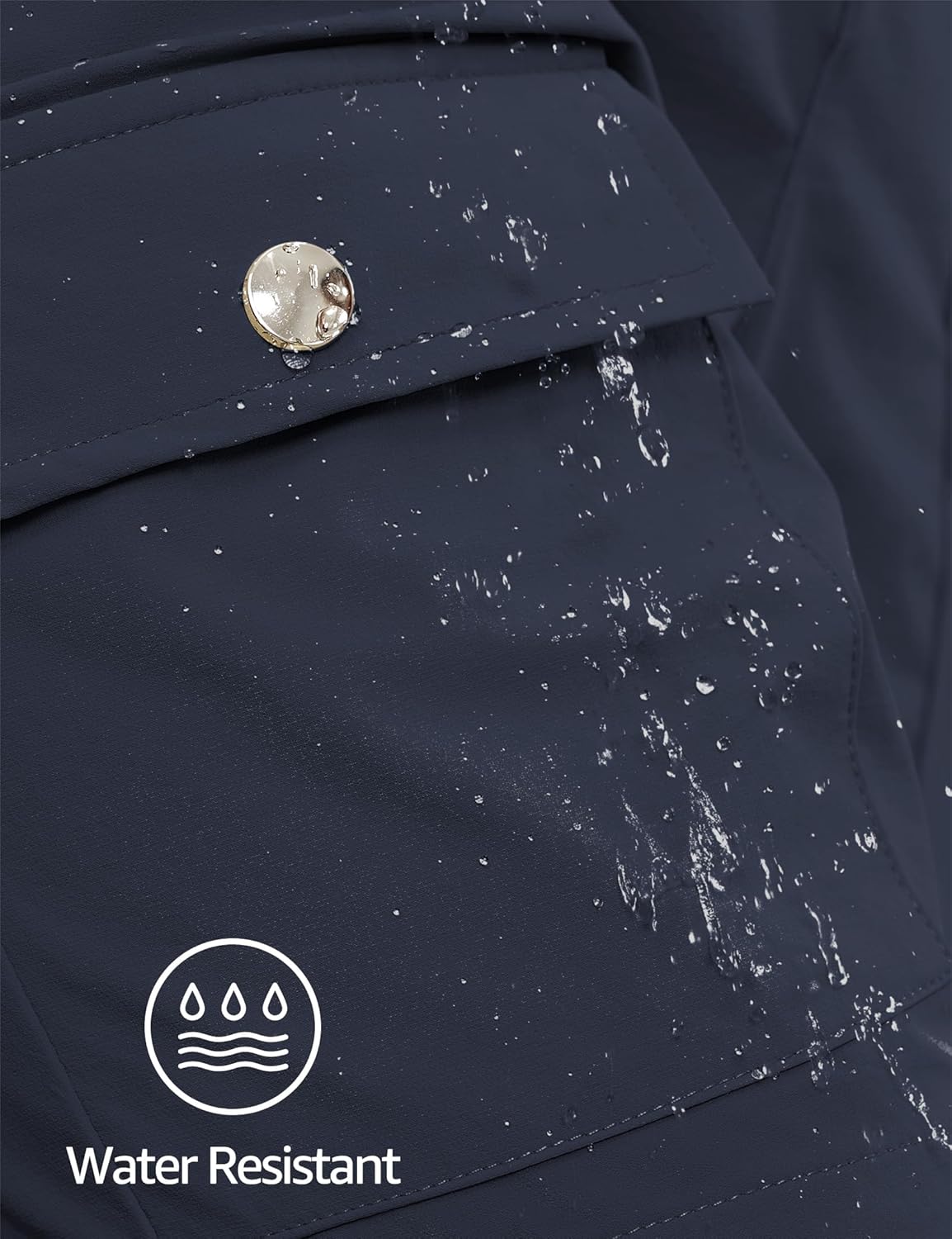 luvamia Hiking Shorts for Women Cargo Lightweight Water Resistant Elastic Waist Golf Casual Summer 7 Inch Inseam Shorts - Image 5