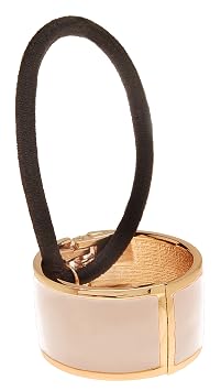 L. Erickson Atelier Enamel Cuff Pony - Beige/Gold