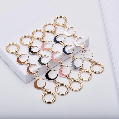 Miniatura 7 de SONGKISSZQ Extensor de correa para bolso, cadena extensora de bolsa, extensor de cadena para bolso, bolso de mano, bolsa de hombro (negro largo