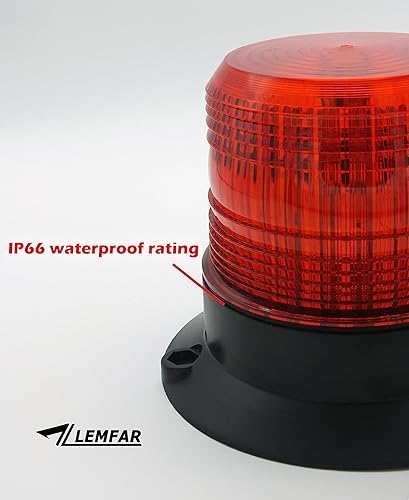 Miniatura 5 de Luces estroboscópicas de emergencia automotriz para vehículos Luz de advertencia de emergencia LED Luz de baliza de advertencia (ámbar)