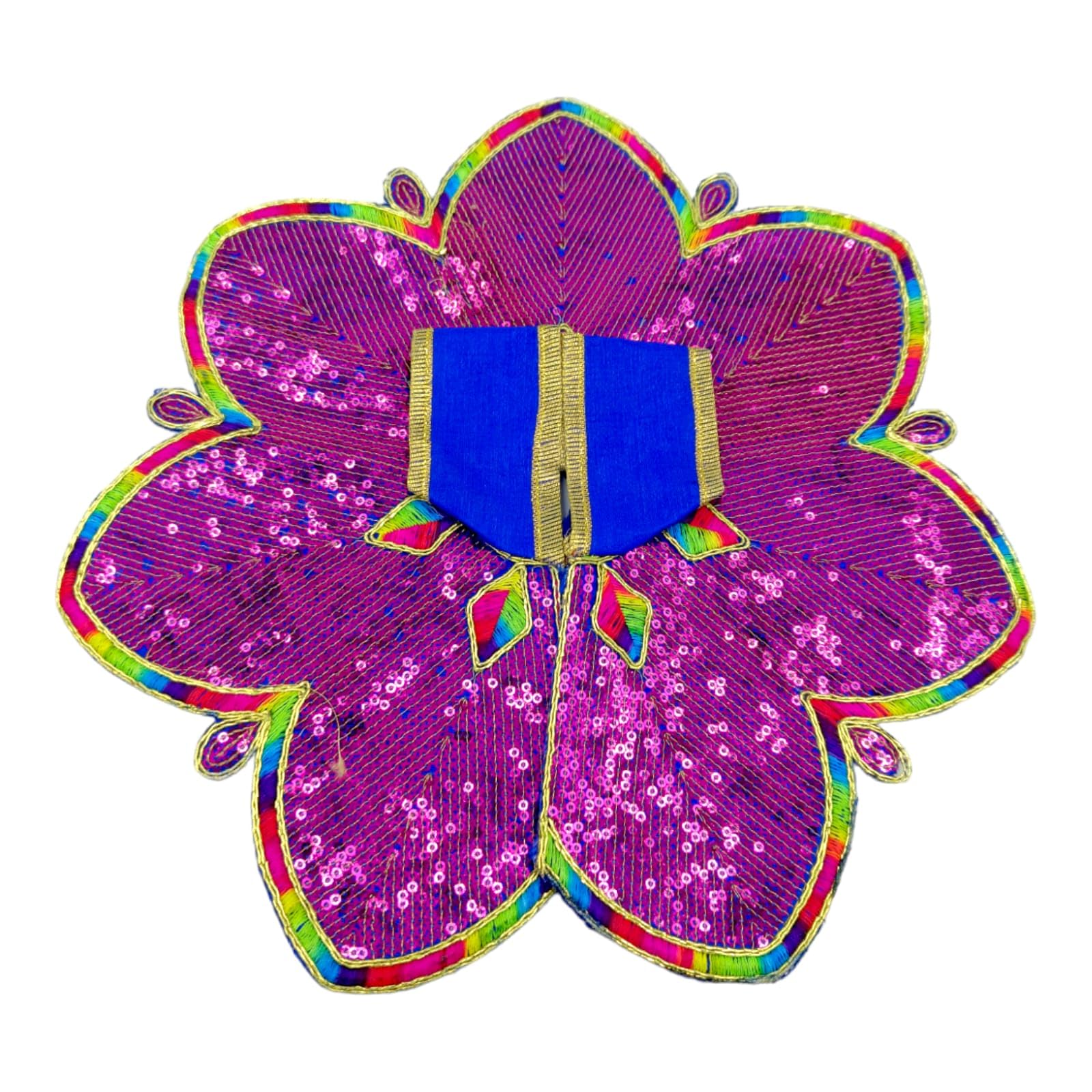 Laddu Gopal Thakur Ji Bal Gopal ji Shyam Sundar Krishna kanha Summer Fancy Dress poshak for Summers 6307-Size 4 (Blue)