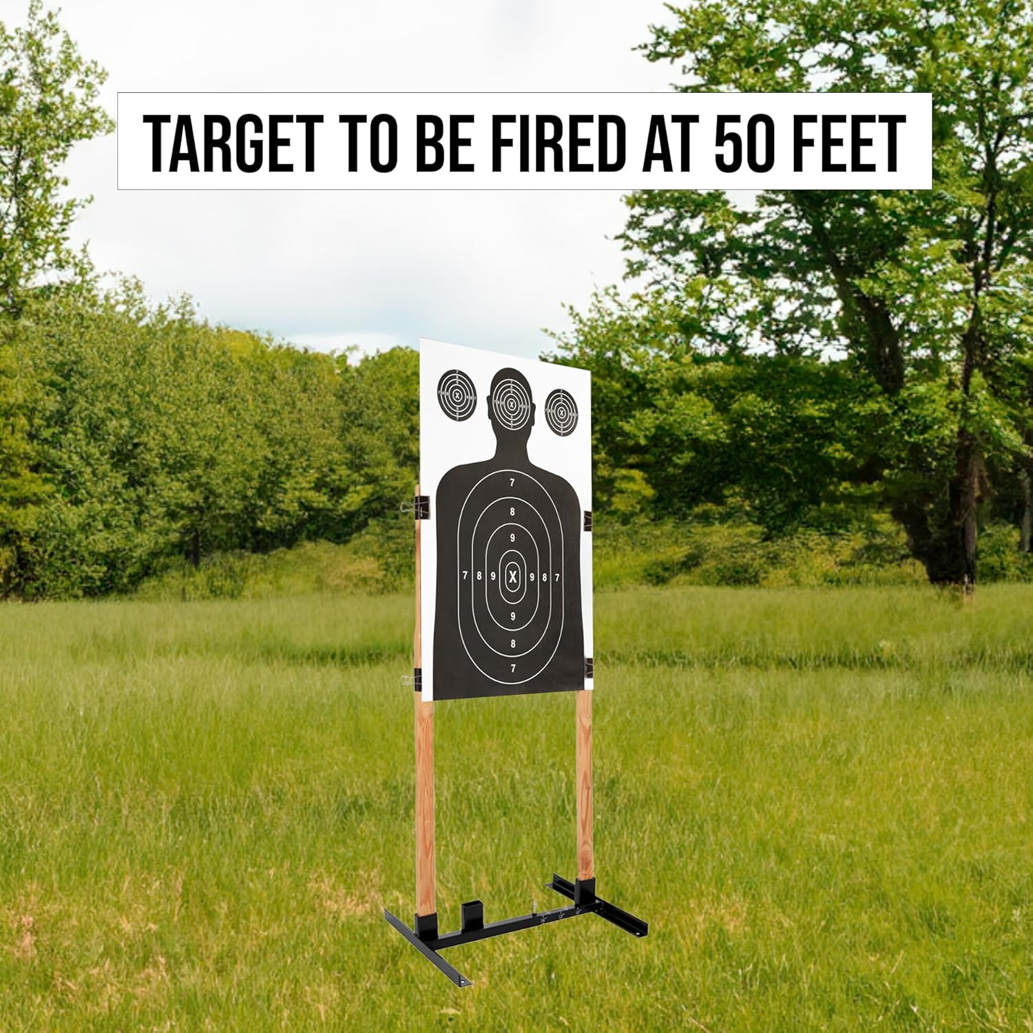 100 Pack Paper Shooting Target for Gun Range, Target Practice (Industry Standard Size 17 X 25 inch) Silhouette Paper for Handgun, Rifle, Pistol, Airgun, BB Gun, Pellet Gun, Crossbow, Arrow