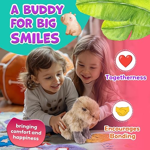 Miniatura 7 de Forest & Twelfth Animal de peluche de 7 a 8 pulgadas, juguete de peluche suave, lindo animal de peluche para niños y niñas, animales de peluche