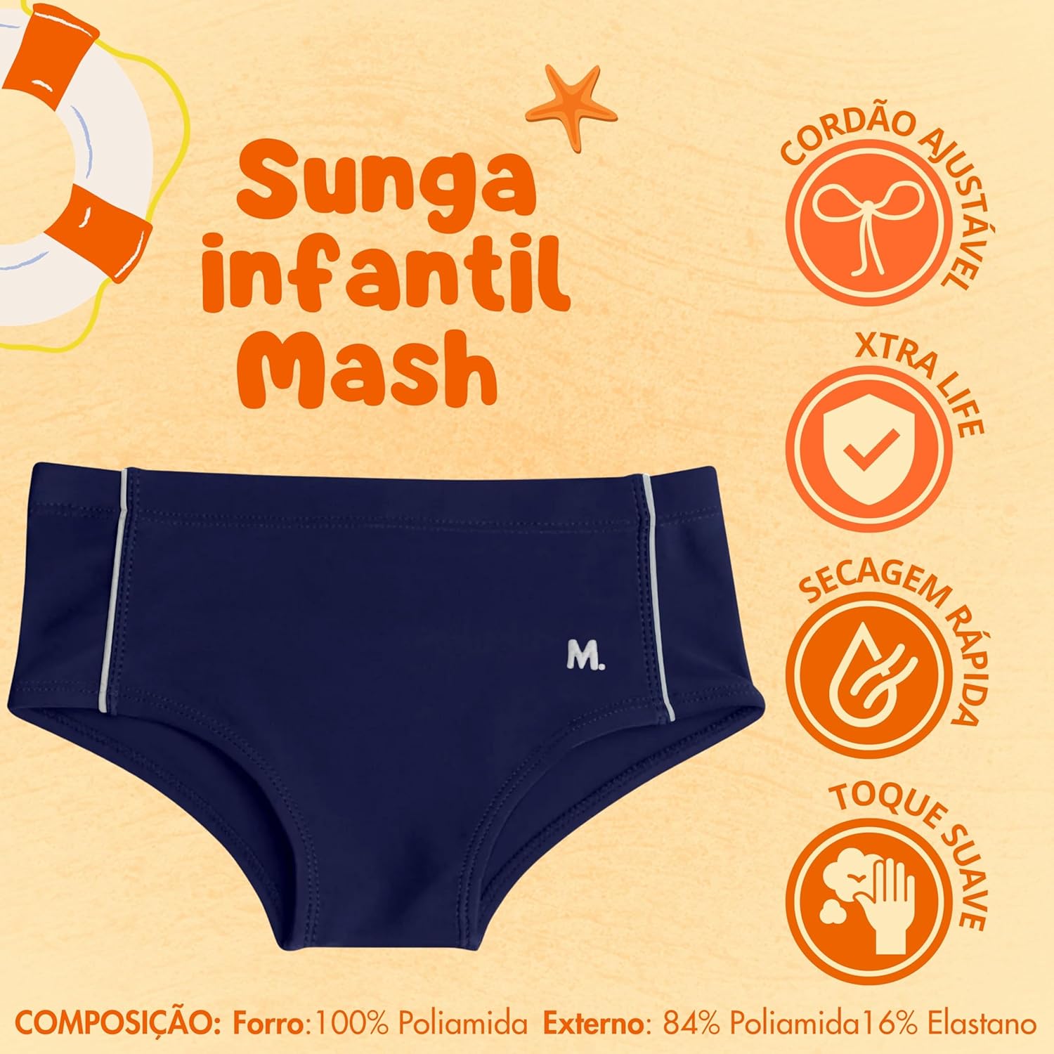 Sunga Infantil Mash Slip Praia Natação UV50+ Ajustável Dry Fast Menino em promoção! Veja a oferta e mais achadinhos de Moda praia infantil 3 Hoje é o melhor dia para comprar Sunga Infantil Mash Slip Praia Natação UV50+ Ajustável Dry Fast Menino com aquele preço maroto! Promoção! Aproveite a oferta! 3